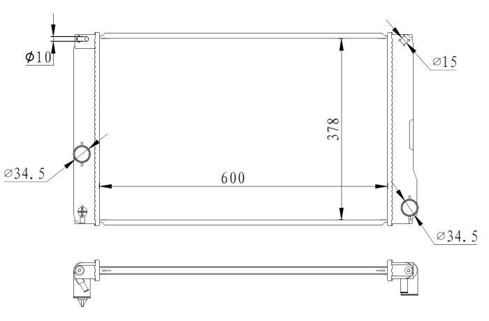 550008, Radiator, racire motor,
