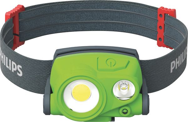 X30HEADX1, Lanterna philips,
Фонарь налобный
Легкий налобный фонарь Philips Xperion 3000 Headlight позволяет освещать нужные места и участки пространства. Два предустановленных режима и яркость до 300 лм, а также комфортное оголовье делает его универсальным и удобным в управлении инструментом для повседневного использования.
Узкий луч света 200 лм для точечного осмотра
Комфортное оголовье
Быстрая зарядка и длительная работа от аккумулятора
Ударопрочность, защита от попадания влаги и растворителей (IP65/IK07)
3 режима освещения
Оголовье: Да
Класс ударопрочности (IK): IK07
Степень защиты корпуса (IP): IP65
Материалы и отделка: Резина +ПК
Рабочая температура: от 0 °C до 40 °C
Ориентационное освещение: нет
Точечный луч: Да
Линейка продукции: Xperion 3000
Устойчивость к воздействию: смазка, масло, растворители
Технология: Светодиодная
УФ-детектор утечки: нет
   Световые характеристики
Цветовая температура: 6000  K
Срок службы светодиода: 30000  часов
Световой поток (точечный луч): 200 лм
Угол освещения: 120°
Световая отдача: 300 люмен
Световой поток (экорежим): 100 люмен
   Электрические характеристики
мощность в ваттах: 3 Вт + 2 Вт точечный луч  Вт
напряжение: 3,7  В
Емкость аккумулятора: 1200  mAh
Время работы аккумулятора (форсированный режим): До 2 часов
Время работы аккумулятора (Eco): До 6 часов
Тип элемента питания: Литий-ионный аккумулятор
Тип вилки питания: Штекер не входит в комплект
Тип кабеля для зарядки: Кабель USB-C
Время зарядки батареи: До 2,5 часа
Источник питания: Литий-ионный аккумулятор
Длина: 9,5  см
Ширина: 4,5  см
Высота: 12,3  см
Вес (с элементами питания): 100  г
Длина кабеля: Кабель USB-C, 100 см