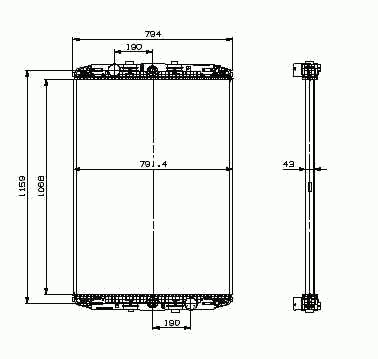 519541, Radiator, racire motor