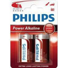R14/C Power Alkaline B, baterie Philips Power Alkaline B2 (2 buc.),
