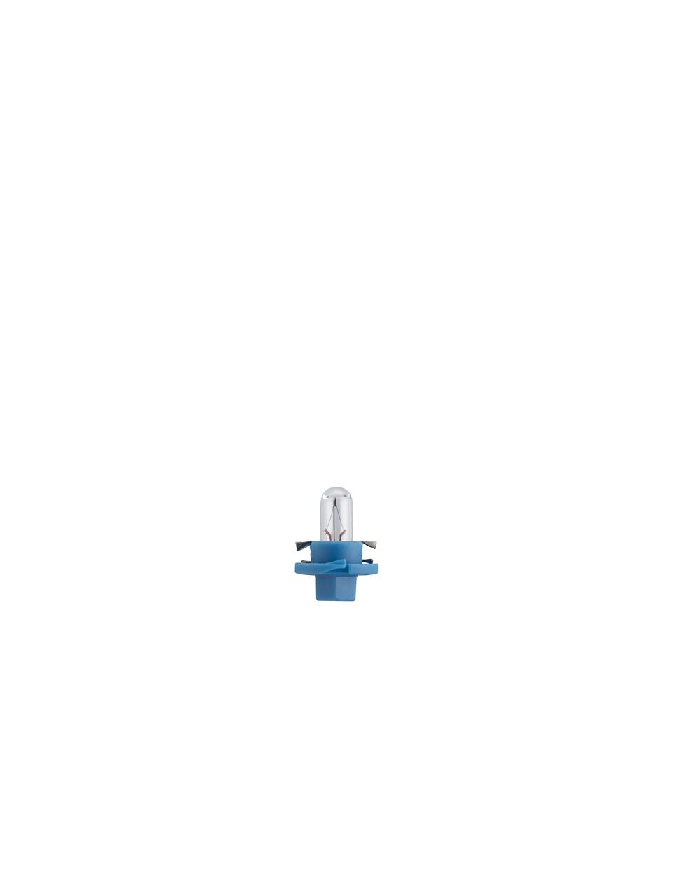 12623CP, Bec 12v 1,2w b8,4d light blue,
