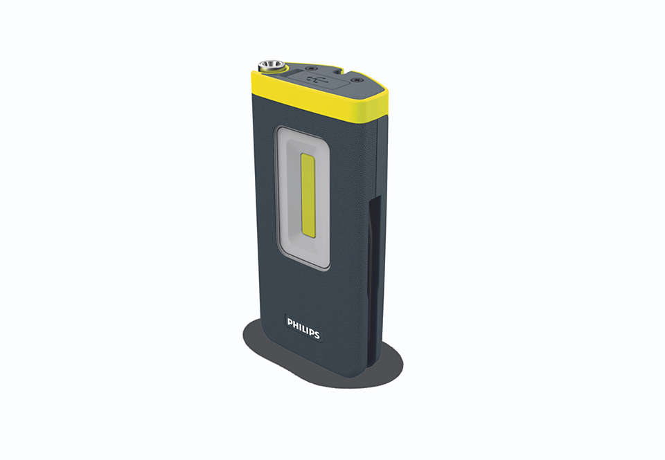 X60POCKX1, Lanterna cu LED Xperion 6000 LED WSL Pocket X60POCK,
Светодиодный фонарь Xperion 6000 LED WSL Pocket X60POCK
   Премиальный светодиодный фонарь с несколькими режимами работы

Светодиодный модуль COB, что обеспечивает яркое и однородное свет

Высокая видимость благодаря режиму «Boost» 300 лм, а также режим «Eco» 150 лм

Удлинитель для точечного освещения, 100 лм


   Высокоточный светильник с гибким удлинителем

Philips Xperion 6000 Pocket оснащен удлинителем длиной 25 см с мощным точечным фонариком для подсветки под любым углом.


   Длительное время работы в различных режимах

Одного заряда достаточно для полного рабочего дня в 7:00 в режиме «Eco», 3,5 часа в режиме «Boost» и 10 часов при использовании удлинителя с точечным фонариком.
   Легко справляется со сложными условиями

Устойчивость к ударам и воздействию воды и растворителей (IP65 / IK07)


   Продуманный эргономичный дизайн

Сильный магнит и крючок, вращающийся на 360°

Зарядка через micro-USB-C и док-станцию
   Электрические характеристики
Емкость аккумулятора: 2000  мА-ч
Время зарядки батареи: До 3,5 часов
Время работы аккумулятора (форсированный режим): До 3,5 часов
Время работы аккумулятора (Eco): До 7 часов
Время работы от аккумулятора (точечный луч): до 10 часов
Тип элемента питания: Литиевый аккумулятор
Тип кабеля для зарядки: USB-C
Тип вилки питания: Евровилка
напряжение: 3,7  В
мощность в ваттах: 3 Вт
Источник питания: Аккумулятор
   Световые характеристики
Угол освещения: 110  градусов
Угол луча (точечный луч): 60  градусов
Цветовая температура: 6000  K
Световой поток (форсированный режим): 300 люмен
Световой поток (экорежим): 150 люмен
Световой поток (точечный луч): 100 люмен
   Особенности изделия
Ожидаемые преимущества: Созданы с учетом ваших потребностей
Характеристики изделия: Компактный и универсальный
   Информация об упакованном продукте
Длина кабеля: Кабель USB 100 см, адаптер 5 В/1 А
Высота: 15  см
Длина: 6,5  см
Вес (с элементами питания): 324  г
   Описание продукта
Свободные руки: Поворотный крючок, мощный магнит
Крючок: Поворот на 360°
Класс ударопрочности (IK): IK07
Степень защиты корпуса (IP): IP65
Магнит: 1 магнит
Материалы и отделка: Надежная ручка из прочного ABS-пластика и резины
Использовать при температуре: От -10 °C до 40 °C
Линейка продукции: Xperion 6000
Устойчивость к воздействию: Смазка, масло, растворители
Технология: Светодиод COB
УФ-детектор утечки: нет