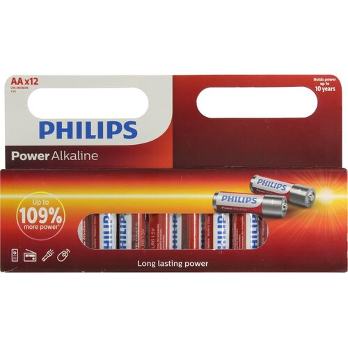 LR6 PowerAlkaline B12, baterie  Philips Power Alkaline  AA (12 buc.),
