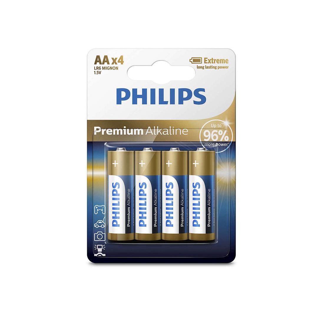 LR6 Premium Alkaline, baterie Philips premium Alkaline AA B4 (4 шт.),
