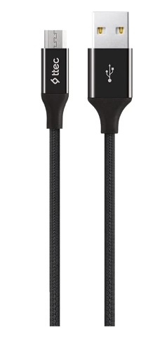 2DK11S, Cablu USB to Micro 2.4A (1M), Black