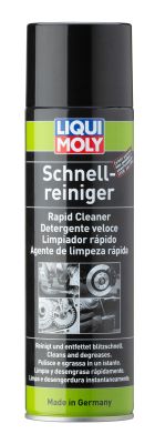 3318, Detergent rapid cu pulverizare,
Быстрый очиститель спрей Schnell-Reiniger 500мл
Для быстрого обезжиривания и очистки различных деталей автомобиля. Используется для очистки от масляных и жировых загрязнений деталей тормозной системы, коробки передач, сцепления и т. п. Быстро испаряется, не оставляет следов. Хорошо удаляет остатки смол и смазок. Обладает отличным проникающим действием. Не оставляет следов. Не содержит ацетона и хлора.
Свойства
Аэрозоль, содержит легкий лигроин (гидрированная низкокипящая нефтяная фракция). Обладает слабым техническим запахом и очень быстро испаряется. Удаляет загрязнения за счет растворения и за счет сильного механического воздействия струи аэрозоля. Газ-вытеснитель СО2 обеспечивает остронаправленную струю препарата, исключающую необходимость использования длинной распыляющей трубочки.
- Высокая проникающая способность
- Быстрое и без остаточное испарение
- Растворяет смолообразные и дегтеобразные остатки
- Устраняет загрязнения из масла и густой смазки
- Высокий удельный вес активных веществ
- Абсолютно не содержит хлора и ацетона
- Не воздействует на окружающую среду
- Экономичен и универсален в применении
Использование Schnell-Reiniger позволяет быстро и эффективно устранить загрязнения на различных деталях, существенно облегчая процесс очистки и экономя время.
Применение
Обработать очистителем загрязненные поверхности и дать ему стечь. После высыхания очистителя детали и поверхности становятся чистыми и обезжиренными. Внимание! Очиститель может повредить пластиковые детали и лакированные поверхности, поэтому предварительно рекомендуется проверить его на совместимость с ними.