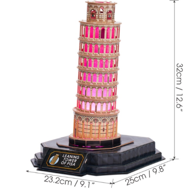 L535h, Puzzle 3D Turnul inclinat din Pisa” cu iluminare LED din spate, 42 de,
Lubrifiant universal 500ml