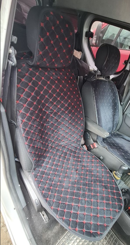 Y28-120/7 комплект, Husa scaun alcantara, neagra cu fir rosu (set 2 bucati),
Накидка на сиденье алькантара черная с красной нитью (комплект 2шт)
