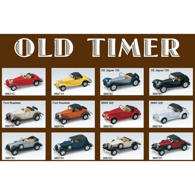 98870, Autovehicola 1:34 metal 12 modele OLD TIMER