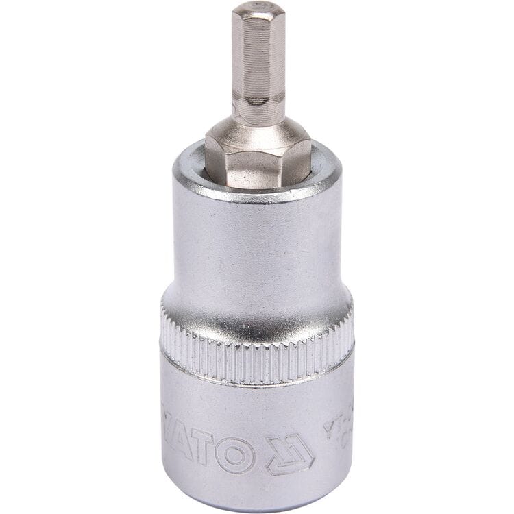YT-04381, Cap hexagonal 1/2" (HEX) M5, L=55 mm,
1/2" Головка-бита шестигранная (HEX) M5, L=55 мм