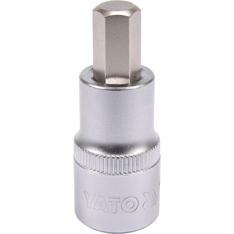 YT-04385, Cap hexagonal 1/2" (HEX) M10, L=55 mm,
1/2" Головка-бита шестигранная (HEX) M10, L=55 мм