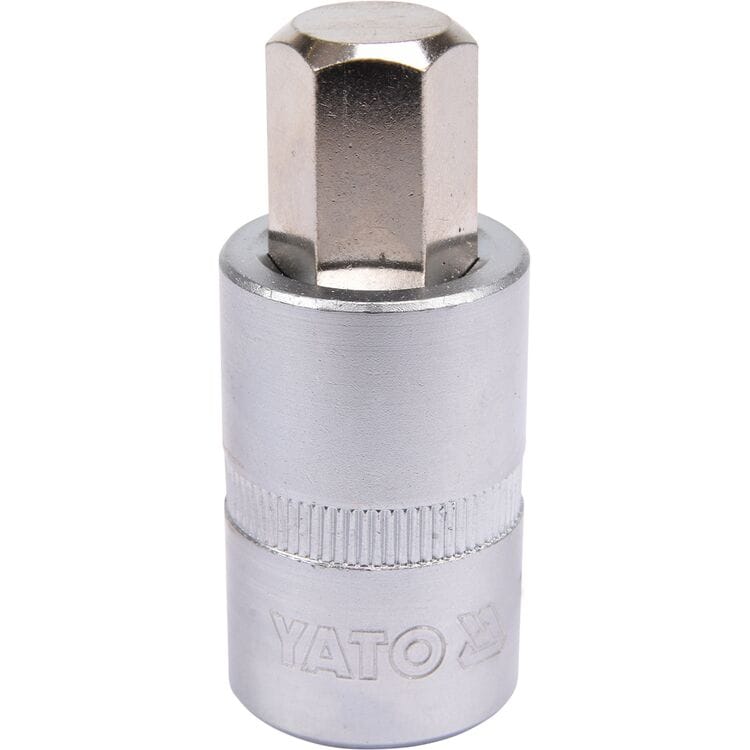 YT-04387, Cap hexagonal 1/2" (HEX) M14, L=55 mm,
1/2" Головка-бита шестигранная (HEX) M14, L=55 мм