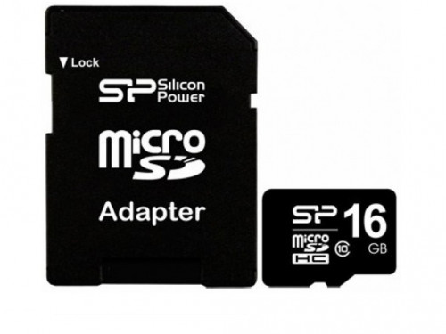 HLMTMISD16GB, Cartela de memorie Micro SD Card Class 10, 16 GB (SD Adapter)