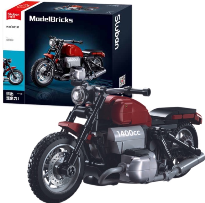 B1131, Constructor „Motocicleta R18MS”, scara 1:12, 222 elemente