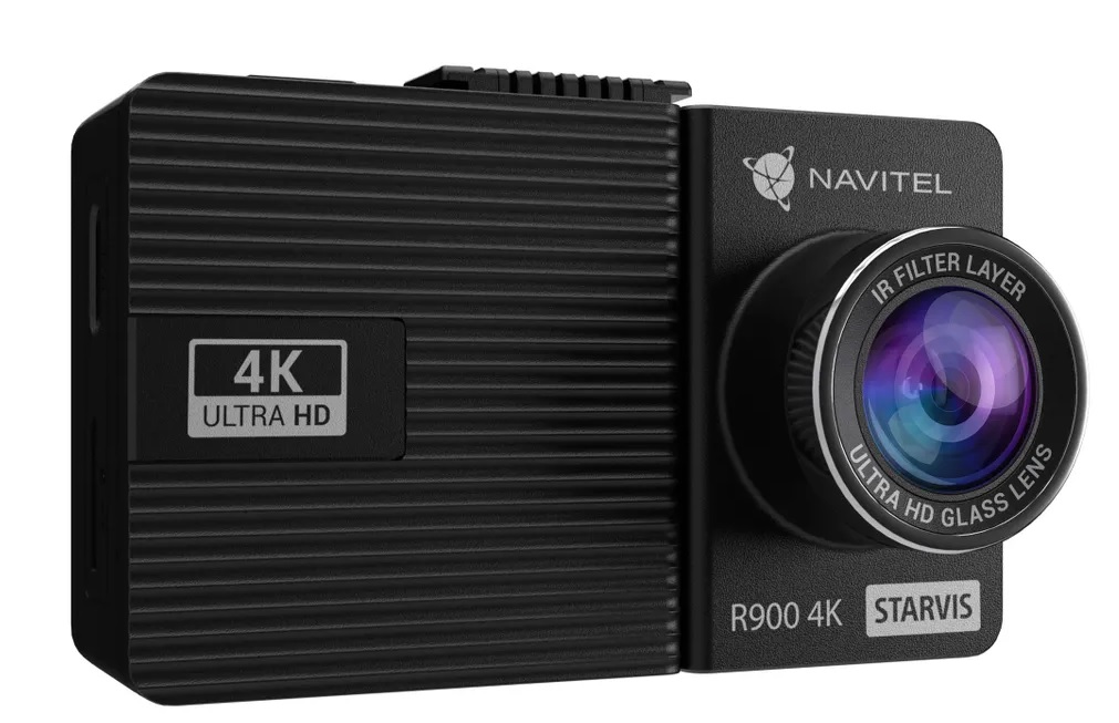 NAVR900, Inregistrare video,
Видеорегистратор R900 4K
Современный стильный видеорегистратор NAVITEL R900 4K с матрицей Sony IMX 415 записывает видео в качестве 4K Ultra HD (3840х2160p 30fps). Такое разрешение позволит рассмотреть на записи не только дорожные знаки, разметку и номерные знаки транспортных средств, но и достаточно мелкие детали, такие как, например, дефекты дорожного покрытия. Благодаря многослойной стеклянной линзе со встроенным инфракрасным фильтром качество видеосъемки будет на высоте даже в условиях слабого или излишне яркого освещения, а широкий угол обзора 140° обеспечит съемку не только проезжей части, но и обочины и придорожных тротуаров.
Надежное и удобное крепление
Держатель-присоска с поворотным фиксатором обеспечивает надежное крепление видеорегистратора к лобовому стеклу. Крепление оснащено разъемом Type-C со сквозной подачей питания, позволяющим избавится от лишних проводов. Второй разъем Type-C на корпусе устройства предназначен для подключения видеорегистратора к компьютеру.
Работает в любую погоду
Видеорегистратор NAVITEL R900 4K оснащен суперконденсатором с практически неограниченным сроком службы, поэтому вы можете не беспокоиться о сохранности видео при отключении питания в случае аварии и не волноваться о работоспособности устройства при резких перепадах температуры на улице. Встроенный суперконденсатор выдерживает экстремальные температуры и более стоек к физическому воздействию воздействие (например к тряске на ухабистой дороге), что повышает степень надежности устройства.
Безопасное хранение файлов
Весь отснятый NAVITEL R900 4K материал можно хранить на картах microSD до 256 ГБ. Функция G-сенсора сохраняет важные видео в случае любой экстренной ситуации: он фиксирует резкие ускорения и торможения, поворот автомобиля и другие нестандартные ситуации. В таких случаях видео помечаются как специальный файл и будут защищены от перезаписи.

Комплектация
Видеорегистратор NAVITEL R900 4K
Крепление на лобовое стекло
Автомобильное зарядное устройство 12/24 В
Type-C - USB кабель
Картридер
Салфетка из микрофибры
Руководство пользователя
Гарантийный талон

     Характеристики
   Функции
Датчики видеорегистратора   Датчик удара (G-сенсор)
Навигационные системы   Нет
Особенности видеорегистратора   Запись события в отдельный файл, Режим фотосъемки
   Встроенное оборудование
Встроенные датчики   Датчик удара
   Память
Слот для карты памяти   Да
Тип карты памяти   microSDXC
Макс. объем карты памяти, ГБ   256
   Матрица
Число пикселей матрицы, Мпикс   8
Тип матрицы   CMOS
Физический размер матрицы   1/2.8'' (6.058 x 4.415 мм)
   Экран
Диагональ экрана, дюймы   2.35
Наличие дисплея   С дисплеем
Разрешение экрана   480x320
   Корпус
Крепление видеорегистратора   Присоска
Интерфейсы   USB Type-C
Размеры, мм   69.4x41.5x34
Вес товара, г   69
Конструктивные особенности: Запись времени и даты, Запись звука, Ночная съемка, Режим фотосъемки
   Камера
Макс. разрешение видеозаписи   3840x2160 4K UHD
Угол обзора по диагонали, °   140
Скорость съемки в макс. разрешении, кадр/с   30
Запись  Время и дата, Звук
Режим записи   Циклическая
Ночной режим   Да
Количество камер, шт.   1
Дополнительные камеры   Нет
Макс. скорость видеосъемки, кадр/с   30
Скорость видеосъемки FullHD, кадр/с   30
   Дополнительные
Конструкция видеорегистратора   Встроенный динамик, Микрофон
Пульт ДУ   Нет
Питание от   автомобильной сети
Диапазон рабочей температуры   -10 +60
Цвет   Черный