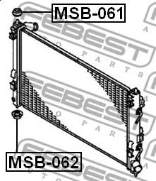 MSB-062, Втулка крепления  радиатора