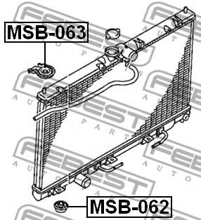 MSB-063, Втулка крепления  радиатора