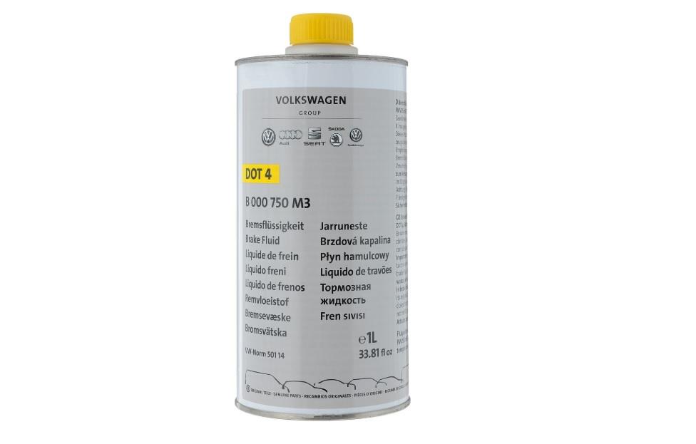 B 000 750 M3, Жидкость тормозная dot 4, VAG Brake Fluid, 1л.,
Оригинальная тормозная жидкость концерна VAG