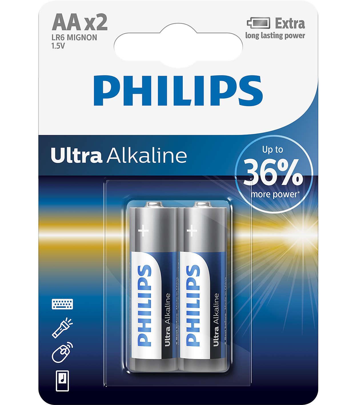 LR6 Ultra Alkaline B2, Baterie philips ultra alkaline aa b2 (set 2 buc.),
